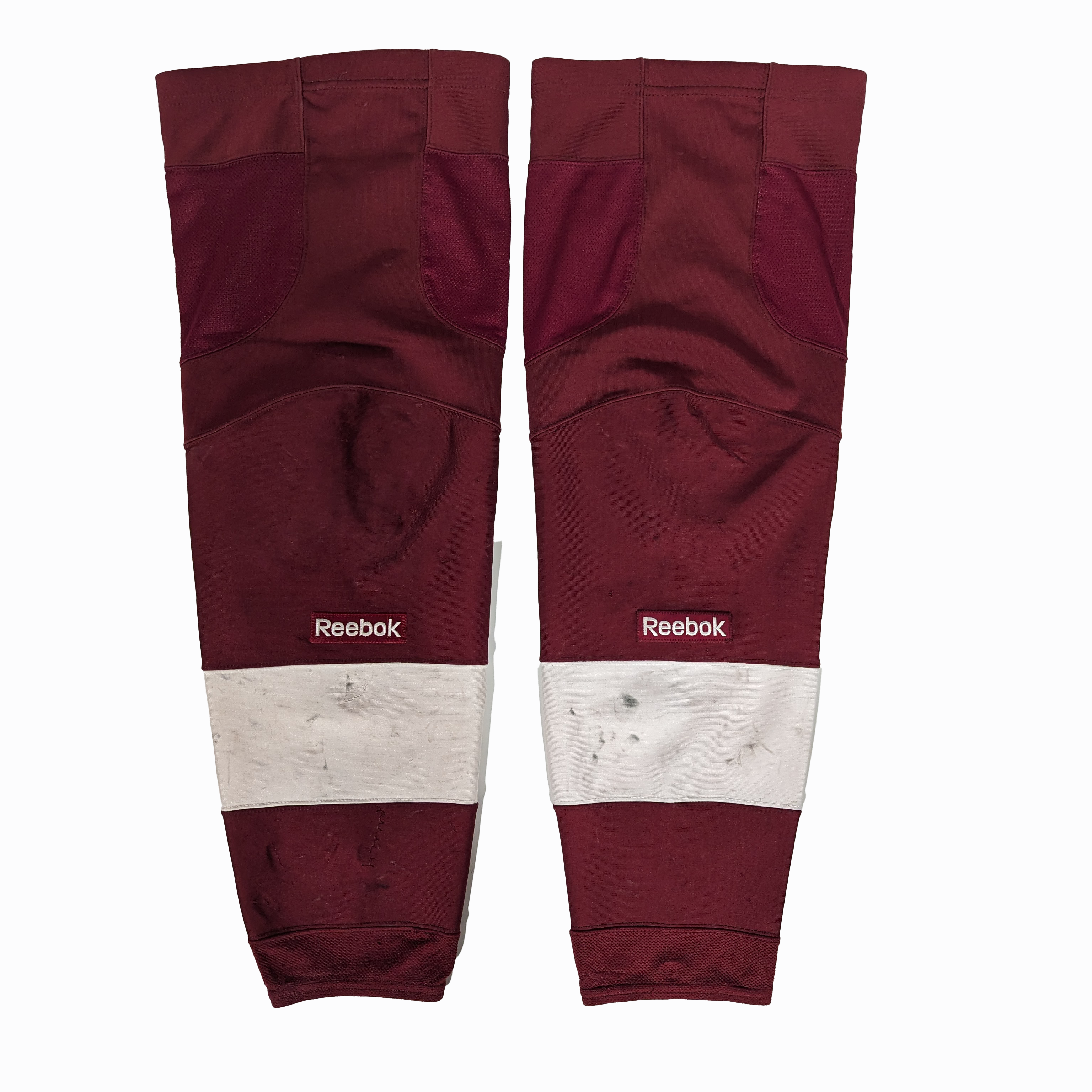 OHL - Chaussettes de hockey Reebok d'occasion (marron/blanc)